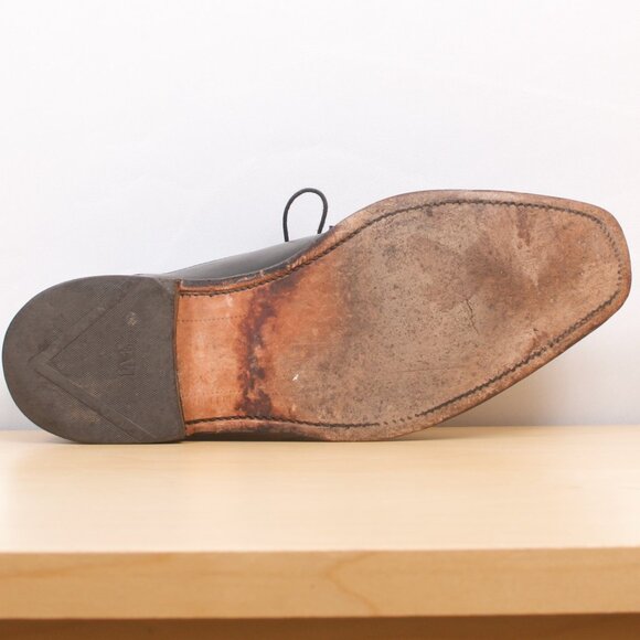 Allen Edmonds Soho 9D Black Cap-toe Balmoral Calfskin Goodyear Welted - Picture 7 of 8